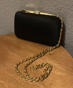 RODOR ITALY SWAROVSKI KRISTALL AKZENT VERSCHLUSS CLUTCH ABENDTASCHE HANDTASCHE - Bild 1 von 10