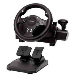 Steering Wheel Racing Gaming Simulator & Pedal Set Driving Xbox X|S One PS4 PS3 - Picture 1 of 9