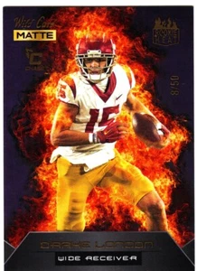 2022 Wild Card Matte ROOKIE HEAT #RH-10 DRAKE LONDON CHASE #8/50 MADE - Picture 1 of 1