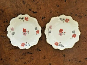 Juego de 2 platos de porcelana Eschenbach Baviera Alemania acanalados florales Alemania 4,5 pulgadas - Imagen 1 de 11