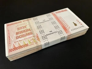 Zimbabwe 100 x 50 mil millones de dólares 2008 - Elige - 87 - Paquete de 100 piezas usado - Imagen 1 de 2