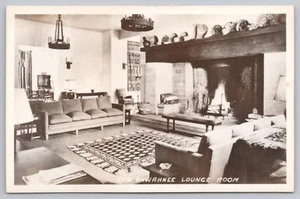 1951  RPPC  Yosemite Valley, CA  The AHWAHNEE  HOTEL  Interior Lounge Postcard - Picture 1 of 5