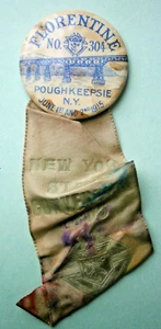 1915 Poughkeepsie NY Knights of Columbus "FLORENTINE" Convention Pinback Button - Picture 1 of 4