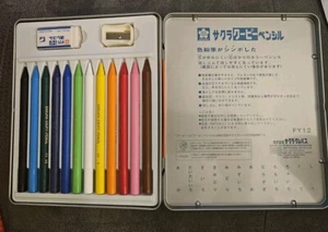 Sakura Coupy-Pencil Japanese crayons Colored Pencils Set Of 12 - Picture 1 of 2
