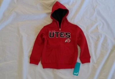 Gen2 Unisex Utah Utes Long Sleeve Hoodie Cozy Red Sweatshirt Size M(5-6) - Image 1 of 4