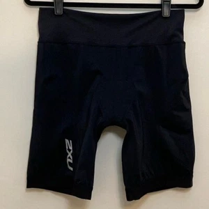 2XU Cycling Padded 8" Bike Shorts XXL 2XL Plus Black Nylon Blend Womens Sporty - Picture 1 of 8