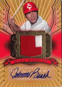 2005 Hall of Fame JOHNNY BENCH Auto Patch Jersey Card #d 5 REDS HOF - Foto 1 di 1