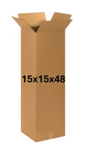 CAJA DE CARTÓN 15" X 15" X 48" - 200 lb - CAJA ÚNICA - ALTA - Imagen 1 de 4