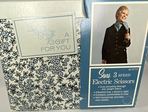 Sears Vintage 3 Speed Electric Scissors Fabric Cutters Quilt & Manual Working - Picture 1 of 12