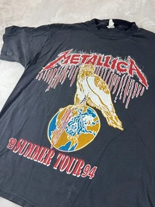 Vintage Metallica 1994 Summer Tour T-Shirt Suicidal Tendencies Double Sided LARG - Picture 1 of 11