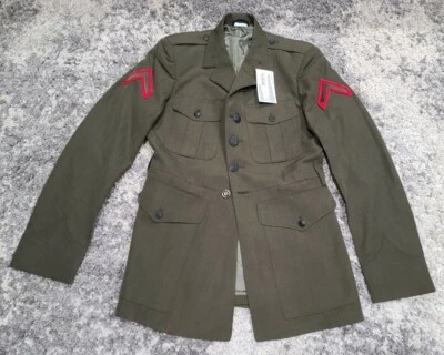 Defense Logistic Agency Militar Uniforme Abrigo Chaqueta Verde Hombres Talla 41L EE. UU. DLA Foto 1 de 4