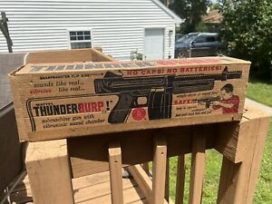 Mattel Thunder Burp Toy Machine Gun BOX ONLY