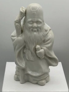 Japanese Fukurokuju Figurine Lucky God of Wisdom Inspiration - Picture 1 of 5