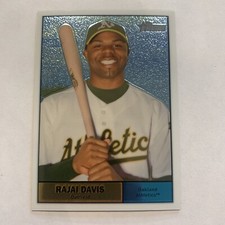 2010 Topps Heritage Chrome (Parallel 1:5) #C3 Rajai Davis Athletics 0290/1961
