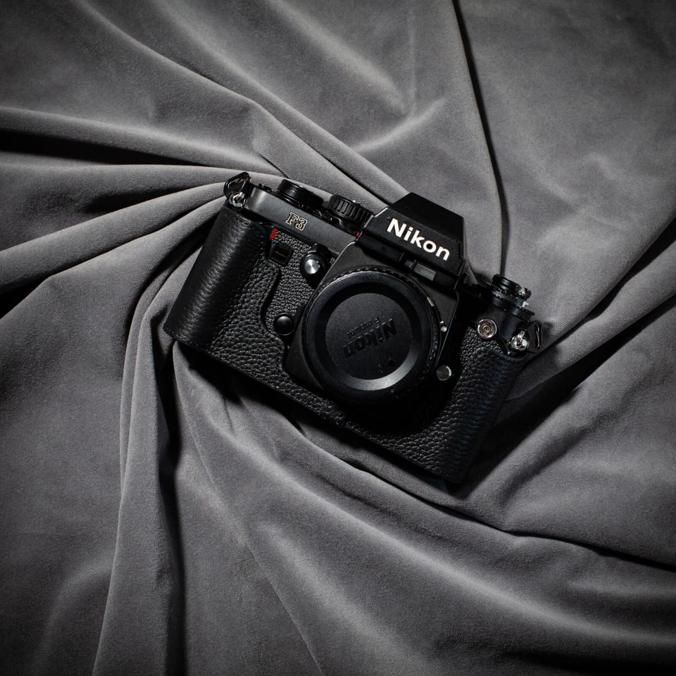 Funda para Nikon F3 de cuero genuino real media cámara Foto 1 de 4