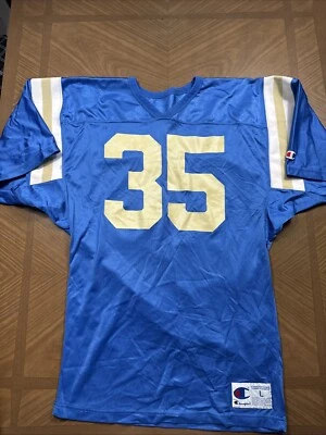 复古冠军球衣男式大号底特律狮子队美国制造球衣 80 年代 — 第 1/4 张图片