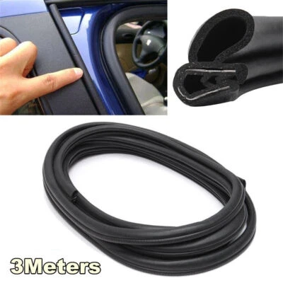 3M Universal Car Door Edge Trim Protector Guard Rubber Seal Strip Weatherstrip - Image 1 of 4