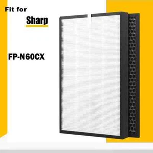 for Sharp Air Purifier FP-N60CX FPN60CX HEPA Filter and Carbon Filter FZ-N60HFU - Picture 1 of 8
