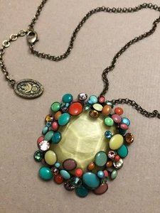 Designer KONPLOTT Statement großer Anhänger Edelsteine Schmuck HALSKETTE - Bild 1 von 18