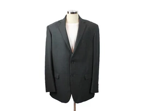Geoffrey Beene Blazer 46L Dark Charcoal Gray Sports Coat Jacket Extra Long - Picture 1 of 5