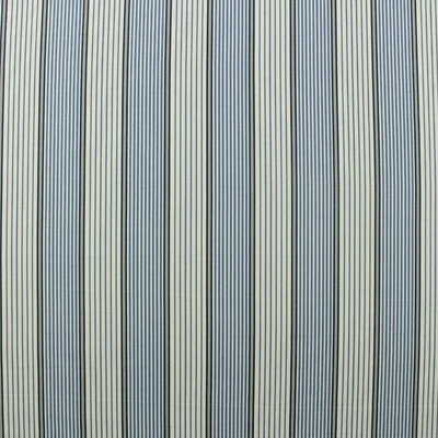 P KAUFMANN JOHN NAVY BLUE WHITE PINSTRIPE COTTON MULTIUSE FABRIC BY YARD 54"W - Image 1 of 4
