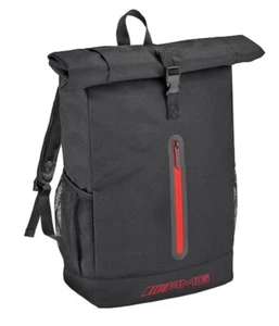 Original Mercedes-Benz AMG Rucksack, Rolltop B67960009 schwarz/rot - Bild 1 von 2