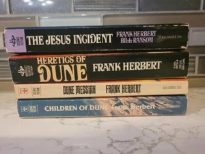 4 Vintage Frank Herbert DUNE pbs 1st's Ungelesen Ketzer Messias Kinder Jesus - Bild 1 von 17