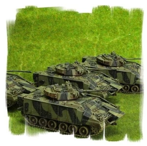 Painted!!! -  British Warrior Platoon (4 vehicles) - 15mm WW3 - Team Yankee - Picture 1 of 2