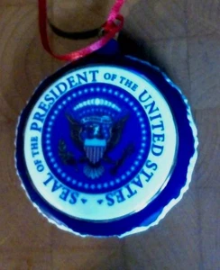 2016 Jimmy Carter Präsidentensiegel Weihnachtsschmuck - Bild 1 von 2