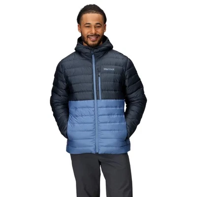 Marmot Highlander Hoody Men's Winter Jacket, Thunderhead/Rain Cloud, Medium - Image 1 of 4