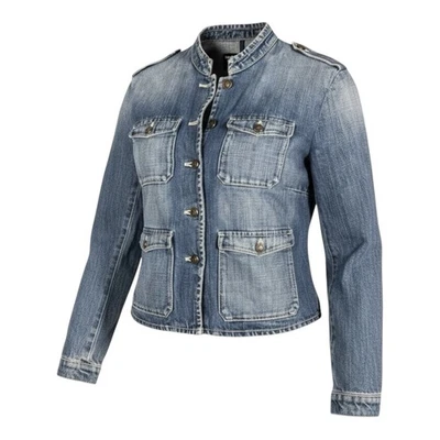 Ralph Lauren Polo Jeans Co джинсовой ткани куртка женщин M Filippa Hamilton укороченный синий Y2K - Изображение 1 из 4