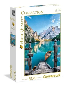 Clementoni 35039 Braies Lake – Puzzle 500 Teile ab 9 Jahren, buntes Erwachsenenp - Bild 1 von 3
