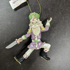 Kurt Adler Nutcracker Christmas Ornament Ballet Glitter Vintage Style New - Picture 1 of 16