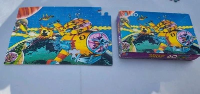 Rompecabezas de 60 piezas vintage 1991 Bucky O'Hare Milton Bradley caja de nave espacial Foto 1 de 4