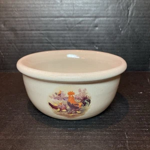 Martinez Keramik Schale, handgedrechselt Marshall Texas, Made in USA, Hahn, Farm - Bild 1 von 7