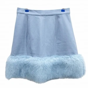 Lily braune Culotte Hose Kunstfell blau ca. S Miss Größenangabe.Bitte getragen - Bild 1 von 6