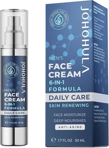 Johohula MEN'S Face Cream 6 in 1 Moisturizer Anti Aging Anti Wrinkle 1.7oz NEW - Picture 1 of 2