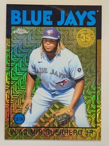 VLADIMIR GUERRERO JR 35 2021 Topps Chrome GOLD MOJO REFRACTOR 22/50 BLUE JAYS - Picture 1 of 2