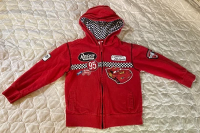 Disney Pixar Cars Lightning McQueen Jacket Rust-Eze Tow Mater Boys Red Size 5/6 - Image 1 of 4