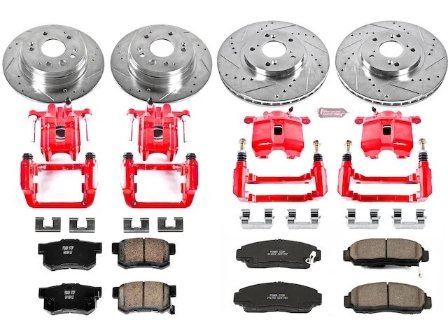 Front and Rear Brake Pad and Rotor Kit For 1999-2003 Acura TL 2000 2001 FT215HK - Imagem 1 de 1