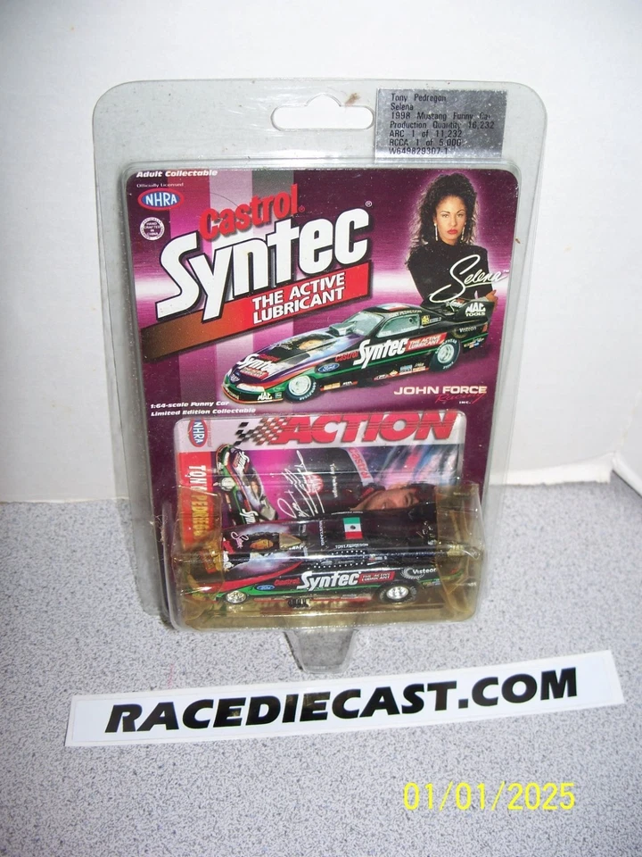 TONY PEDREGON 1/64 SELENA CASTROL FORD FUNNY CAR 1998 ACCIÓN Foto 1 de 1