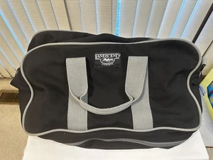 Lands End Summit Travel Bag 18" Carry-On Nylon , Black  & GRAY 18”x15”x 9” - Picture 1 of 10