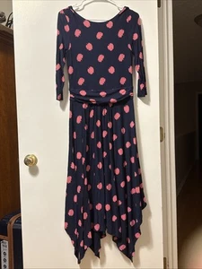 Boden Maisie Matte Navy And Pink All Over Floral Cocktail Dress - Picture 1 of 11