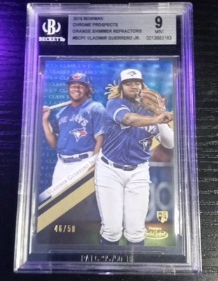 BGS 9 Mint - 2019 Topps Gold Label Class 3 Blue Vladimir Guerrero Jr RC SSP! /50 - Image 1 of 4