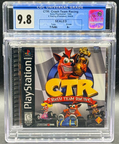 CTR Crash Team Racing Sony PlayStation PS1 Factory Sealed New CGC 9.8 A+ Graded
