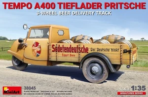 MIN38045 - Miniart 1:35 - Tempo A400 Tieflader Pritsche 3-Wheeler Truck - Bild 1 von 1