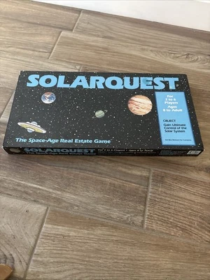 Vintage 1986 Golden SOLARQUEST Solar Quest Space Age Board Game 100% Complete - Image 1 of 4