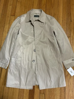 Ralph Lauren LRL Bronceado Trench Impermeable Para Hombre Talla 38R Chaqueta atemporal Foto 1 de 4