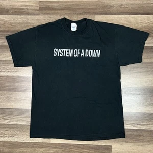 Vintage System Of A Down Hypnotize Black Band Shirt M&O Knits Sz Large - Picture 1 of 9