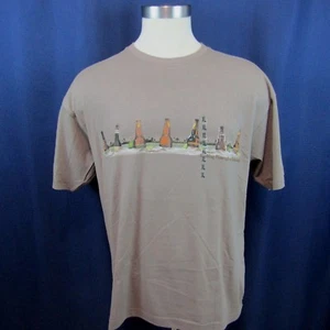 Paradise Shores Herren T-Shirt Braun XL Bierflaschen In Ocean Neu - Bild 1 von 7